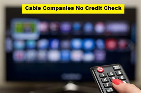 Cable And Internet No Credit Check